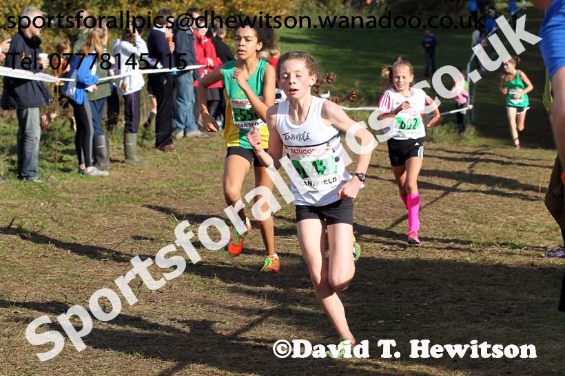 Girls under-13s National Cross Country Relays. Photo: David T. Hewitson/Sports for All Pics